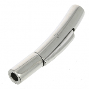 Fermoir clip 25x4 mm pour cordon 2 mm en Acier inoxydable 316L x1