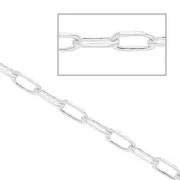 Chaîne maille rectangle 2.7 mm en Argent 925 x50 cm