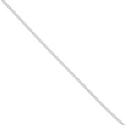 Chaîne maille corde 1.1 mm en Argent 925 x50 cm|raw }}