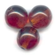 Perles en verre tchèque rondes  8 mm Smoked Topaz x20|raw }}