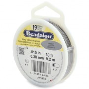 Fil Cablé 19 brins 0.38 mm - Beadalon - Acier x9,2 m|raw }}