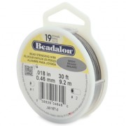 Fil Cablé 19 brins 0.46 mm - Beadalon - Acier x9,2 m