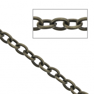 Chaîne maille forçat 2,5 mm bronze x1m