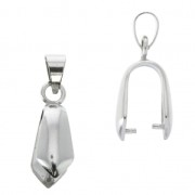 Attache pendentif 22 mm rhodié x1|raw }}