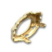 Serti griffe navette PureCrystal 4228 10x5 mm - Doré x1