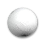 Perles rondes en bois 15 mm Blanc x5