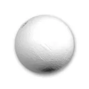 Perles rondes en bois 15 mm Blanc x5