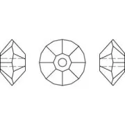 Toupies aplaties PureCrystal 5305 5 mm Crystal  x30