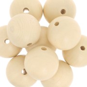 Ronde en bois 20 mm Naturel x5