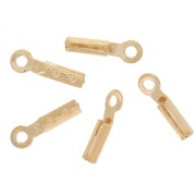 Mini pince lacet 0,6 mm Doré à l'or fin x10