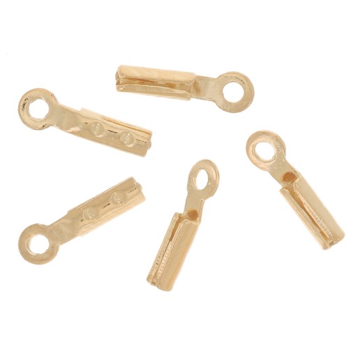 Mini pince lacet 0,6 mm Doré à l'or fin x10