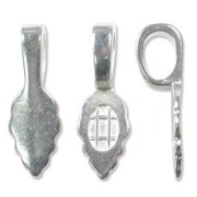 Attache pendentif à coller 25 mm argenté x1|raw }}