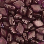 Perles en verre Gemduo 2 trous 8x5 mm Halo French Rose x10g|raw }}