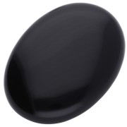 Cabochon ovale 40x30 mm - Agate noire x1|raw }}