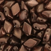 Perles en verre Gemduo 2 trous 8x5 mm Halo Tangerine x10g|raw }}