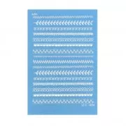 Silk Screen Moiko pour Pâte polymère 74x105 mm - Petite Frise Géométrique 10.25