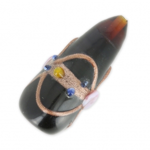 Poire Aventurine 34x15 mm Dark Topaz x1