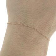 Chaîne maille Rombo 1,1 mm en Rose Gold filled (or laminé)  x 1 m