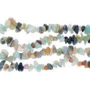Perles chips 8 - 11 mm en pierre gemme  - Amazonite x75cm