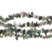 Perles chips 8 - 11 mm en pierre gemme  - Indian Agate x85cm|raw }}