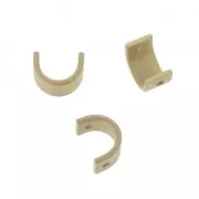 Intercalaire 2 trous Demi rond - Forme U - 8x6 mm Doré mat x1