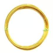 Fil Aluminium 2 mm Golden Yellow x 5 m