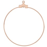 Supports boucles d'oreilles - Créoles à décorer 40 mm - Doré Rose x2|raw }}