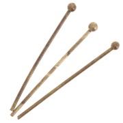 Clous tête boule 27x0.8mm bronze x25