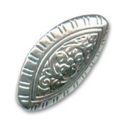 Perles Olives en résine CCB 29x16 mm Argenté x 6|raw }}