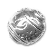 Perle Ronde en résine CCB 16 mm Argenté x 1