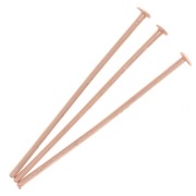 Clous tête plate 25x0.7 mm Doré rose x25|raw }}