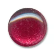 Cabochon pailleté 16 mm Ruby