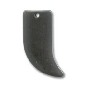 Pendentif dent de requin 26 mm Hematite