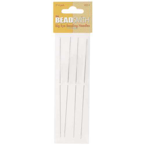 Aiguille à perler fendue 125 mm x4