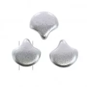 Perles en verre Ginko Duo 2 trous 7.5x7.5 mm Labrador Mat x10g