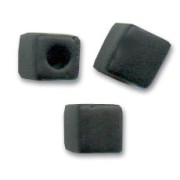Cubes Miyuki 4 mm SB4-401F - Opaque Black Mat x10g