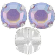 Strass à coudre 6 mm Light Amethyst AB x5