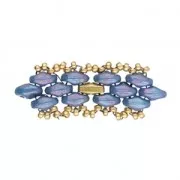 Cymbal Bead Substitute - Perle en métal pour Superduo 2.5x5mm Vitali Doré à l'or fin x1