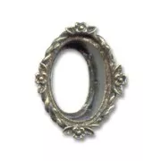 Serti griffe Fleur pour PureCrystal 4120 18x13 mm bronze