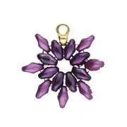 Cymbal Bead Endings - Embout de finition pour perles SuperDuo 3x5mm Remata Doré à l'or fin x1