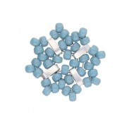 Cymbal - Perle en métal pour Rocaille Miyuki 8/0 - 2.6x5.5mm Vai Doré à l'or fin x1