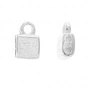 Cymbal Bead Endings - Embout de finition pour Tila Beads 7x5mm Piperi Arg vieil x1|raw }}