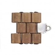 Cymbal Bead Endings - Embout de finition pour Tila Beads 7x5mm Piperi Arg vieil x1