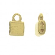 Cymbal Bead Endings - Embout de finition pour Tila Beads 7x5 mm Piperi Doré à l'or fin x1|raw }}