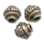 Perles métal 8 mm bronze x5