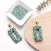 Clous d'oreilles demi-boule 10 mm bronze x2