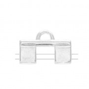 Cymbal -Embout pour tissage de perles Tila Beads 15x10 mm Piperi II Arg Vieilli x1|raw }}