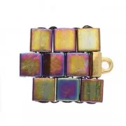 Cymbal -Embout de finition pour tissage de perles Tila Beads 5x4.7mm Soros Doré à l'or fin x1