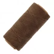 Bobine de fil ciré Linhasita pour micro macramé 0.5 mm - Caramel Brown (362) x335m