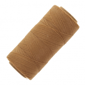 Bobine de fil ciré Linhasita pour micro macramé 0.5 mm - Cinnamon (Palha) x335m